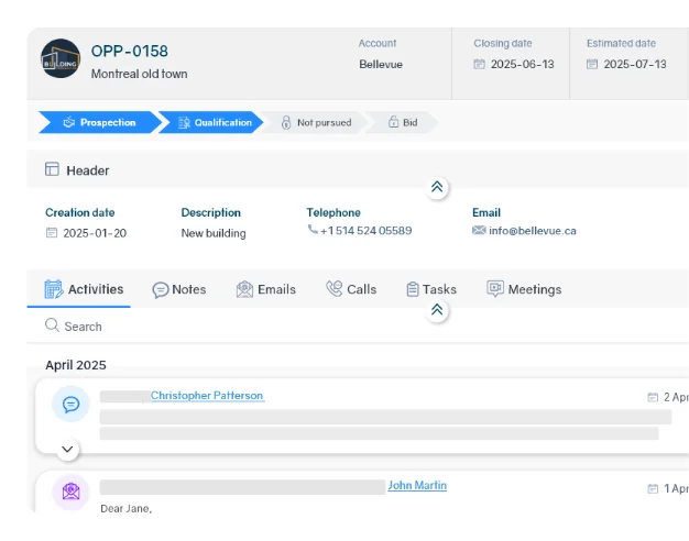 Bid management software AEC - Bid phase management