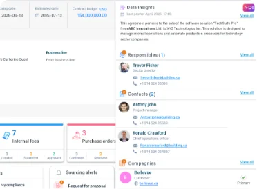 Finance management software AEC - Financial software integration